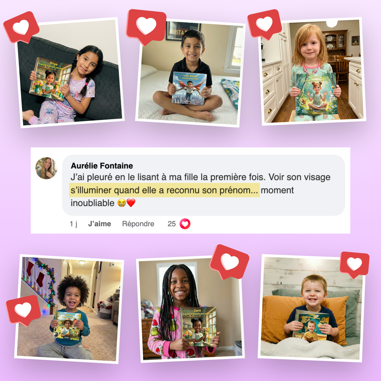 La fille et les animaux de la forêt