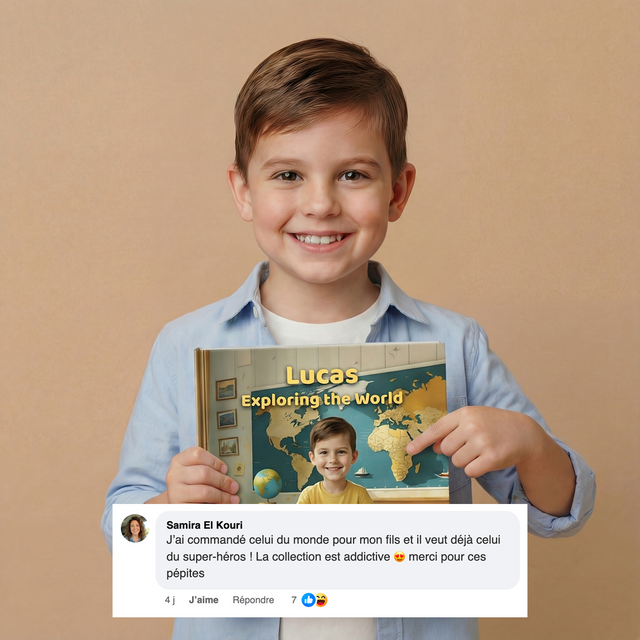 Le garçon qui explore le monde